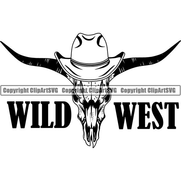 Occupation Cowboy Logo ClipArt SVG