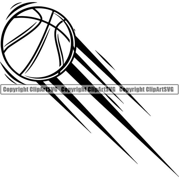 Sports Game Basketball Motion Ball ClipArt SVG