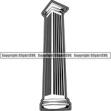 House Column Square ClipArt SVG