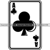 Game Poker Card Club Ace ClipArt SVG