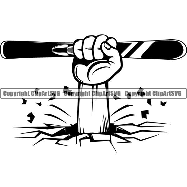 Sports Skiing Ski Snowboarding Snowboard Skies ClipArt SVG