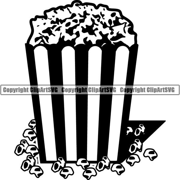 Food Popcorn ClipArt SVG