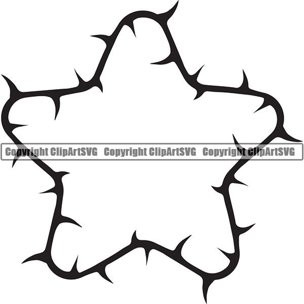 Nature Flower Rose Stem Thorns Frame Border Black Star.jpg