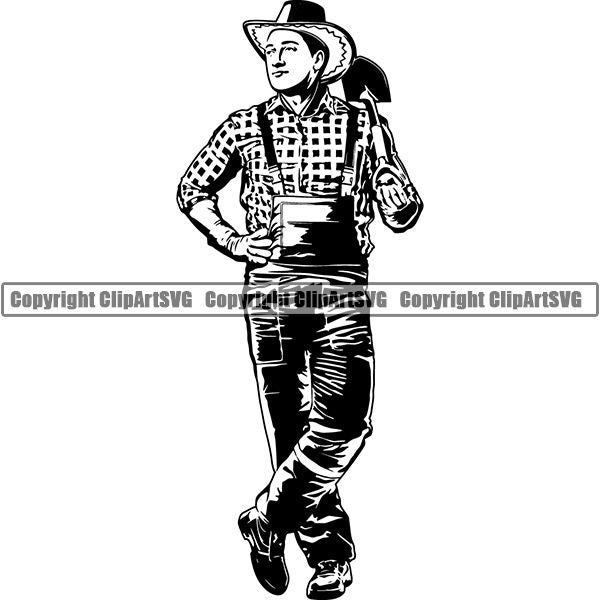 Farming Farmer Farm Organic ClipArt SVG