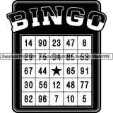 Game Bingo Card ClipArt SVG