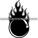 Sports Game Paintball Fire ClipArt SVG