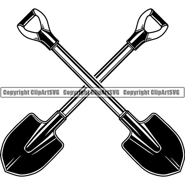 Hobby Gardening Shovel ClipArt SVG