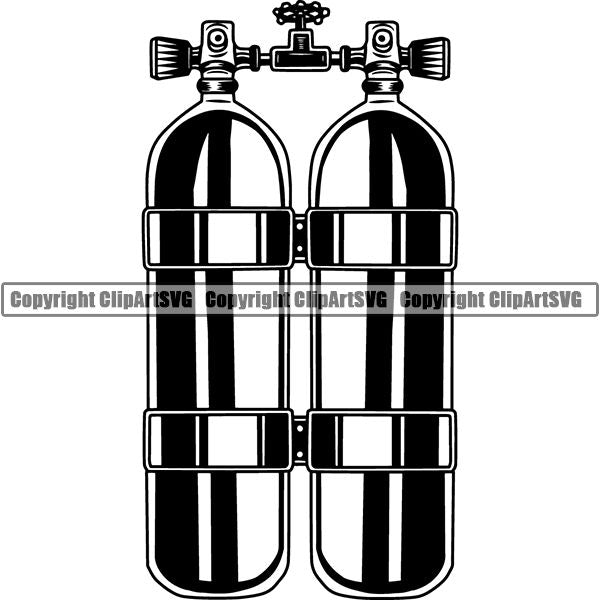 Diving Dive Diver Equipment Nautical Sailing Boating Sail Boat Sailboat ClipArt SVG