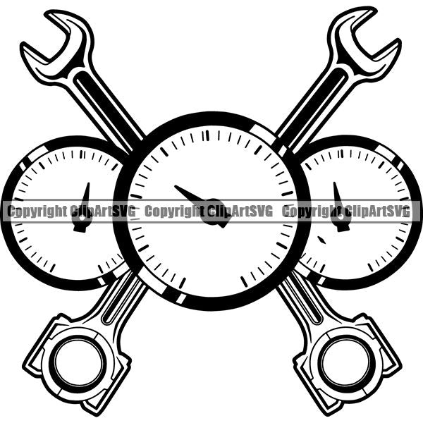 Sports Car Racing Logo ClipArt SVG