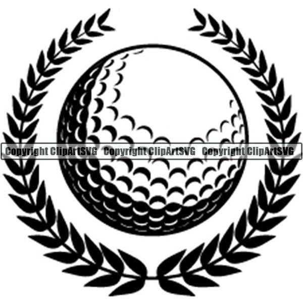 Sports Game Golf Logo ClipArt SVG