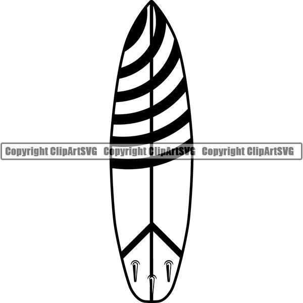 Sports Surfing Surf Surfboard ClipArt SVG