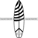 Sports Surfing Surf Surfboard ClipArt SVG