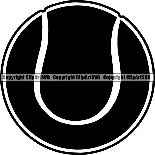 Sports Game Tennis Ball ClipArt SVG