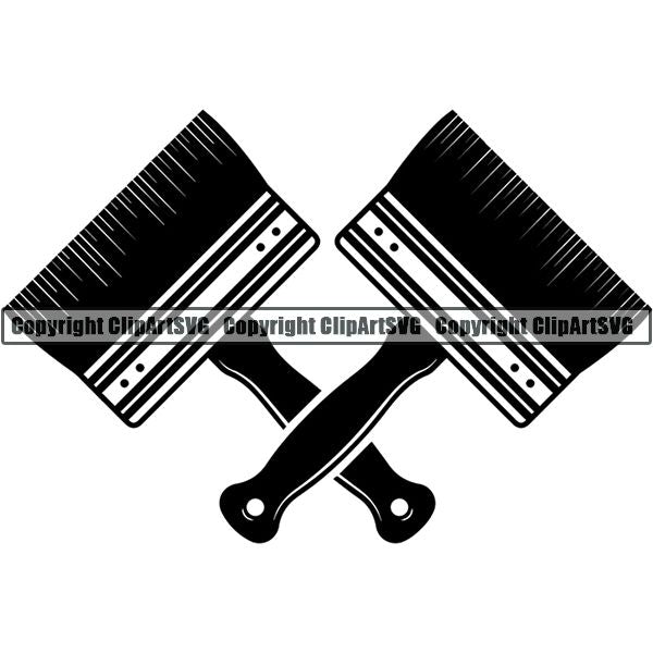 Painting Service Painter Paint Logo ClipArt SVG