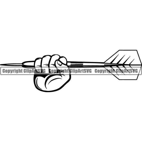 Sports Game Darts Dart ClipArt SVG