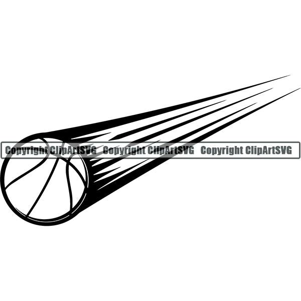 Sports Game Basketball Ball Motion ClipArt SVG