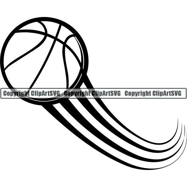 Sports Game Basketball Ball Motion ClipArt SVG