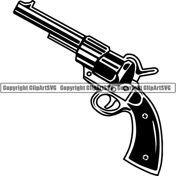 Occupation Cowboy Gun ClipArt SVG