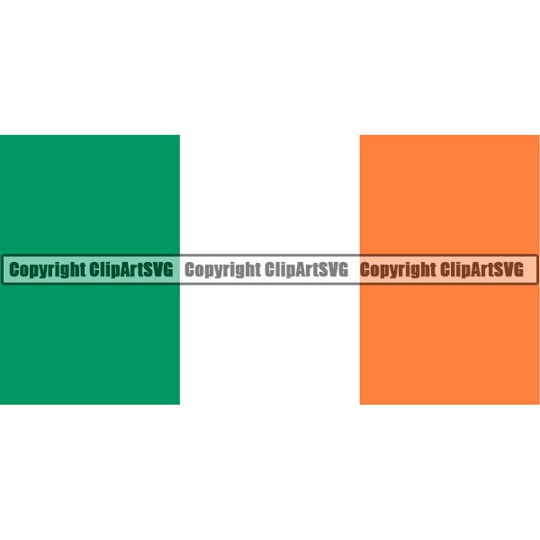 Country Flag Square Ireland ClipArt SVG