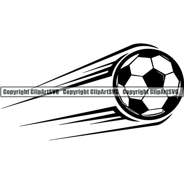 Sports Soccer Motion ClipArt SVG