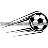 Sports Soccer Motion ClipArt SVG