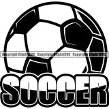 Sports Soccer Logo ClipArt SVG