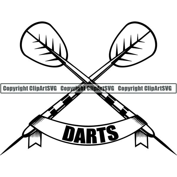 Sports Game Darts ClipArt SVG