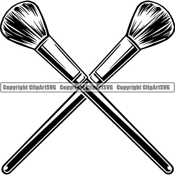 Fashion Beauty Cosmetology Cosmetics Makeup Brush tgg7a7 dfghdfsfs ClipArt SVG