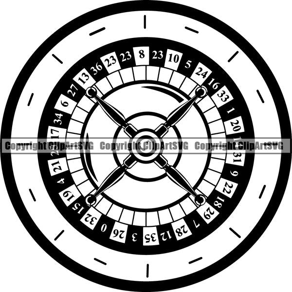 Game Roulette ClipArt SVG