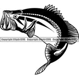 Sports Game Fishing Hunting Fish Hunt Bass ClipArt SVG