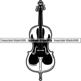 Music Musical Instrument Cello rfcdab ClipArt SVG