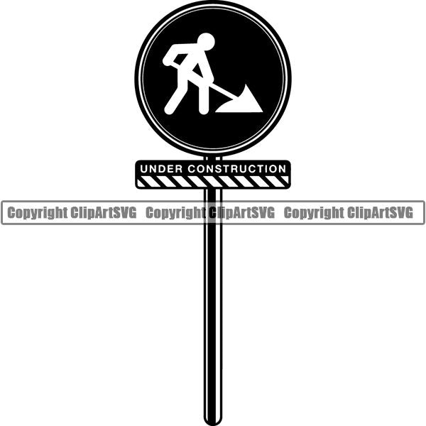 Construction Building Repair Service Sign ClipArt SVG