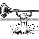 Music Musical Instrument Horn Bugle 7uuue3 break ClipArt SVG