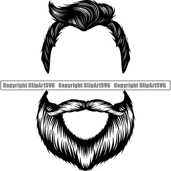 Design Element Human Hair Beard ClipArt SVG