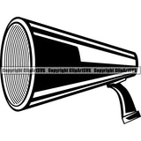 Acting Actor Movie Performer Performance Megaphone Cone ClipArt SVG