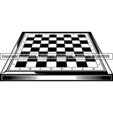 Game Chess Board Setup ClipArt SVG