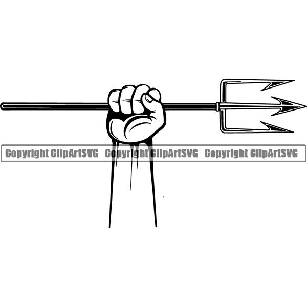 Diving Dive Diver Speargun Gaff Nautical Boat Boating Sail Fish Fishing ClipArt SVG