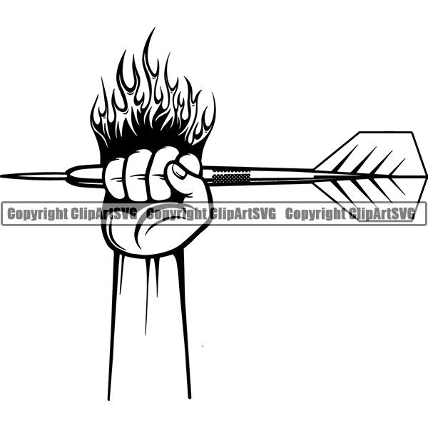 Sports Game Darts Dart ClipArt SVG