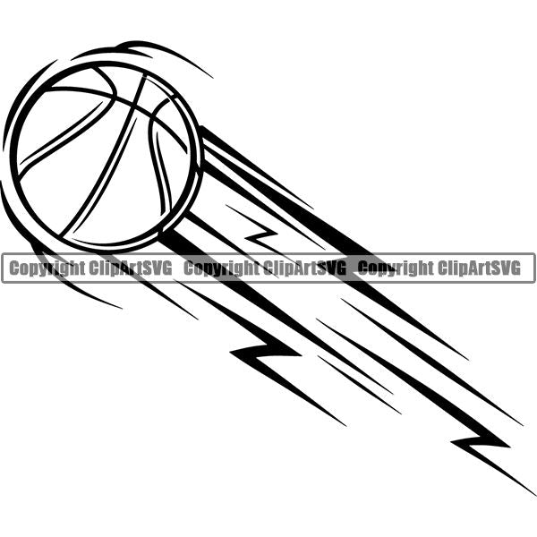 Sports Game Basketball Motion Ball ClipArt SVG