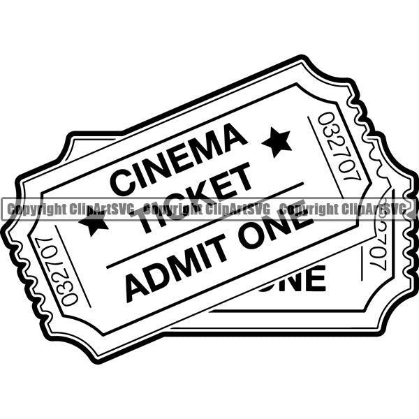 Acting Actor Movie Performer Performance Movie Tickets ClipArt SVG