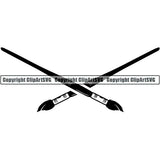 Painting Painter Artist Art Paintbrush Canvas Logo ClipArt SVG