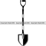 Hobby Gardening Shovel ClipArt SVG