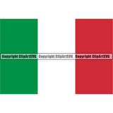 Country Flag Square Italy ClipArt SVG
