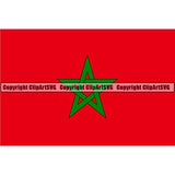 Country Flag Square Morocco ClipArt SVG