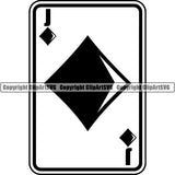 Game Poker Card Diamond Jack ClipArt SVG