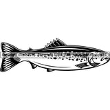 Sports Game Fishing Hunting Fish Hunt Fish Trout ClipArt SVG