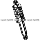 Mechanic Repair Shop Garage Shock Absorber ClipArt SVG