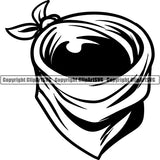 Occupation Cowboy Scarf ClipArt SVG