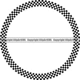 Sports Car Motorcycle Run Running Bike Race Racing Racer Race Design Element Frame Border Checkerboard Checkered Checkered Checker Straight Circle ClipArt SVG