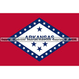 State Flag Square Arkansas ClipArt SVG